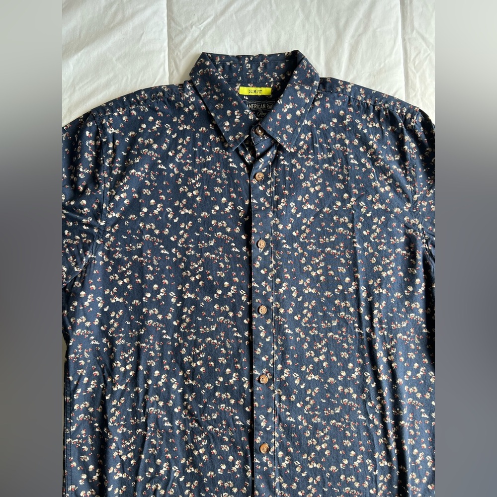 American Rag Blue Casual Button Down Shirt